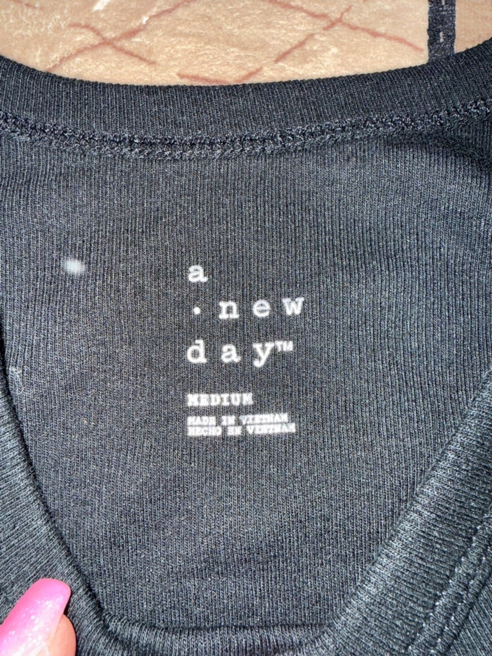 NWOT A new day and 24/7 Black and Coral Ribbed Tank Tops MEDIUM BUNDLE - Picture 2 of 9
